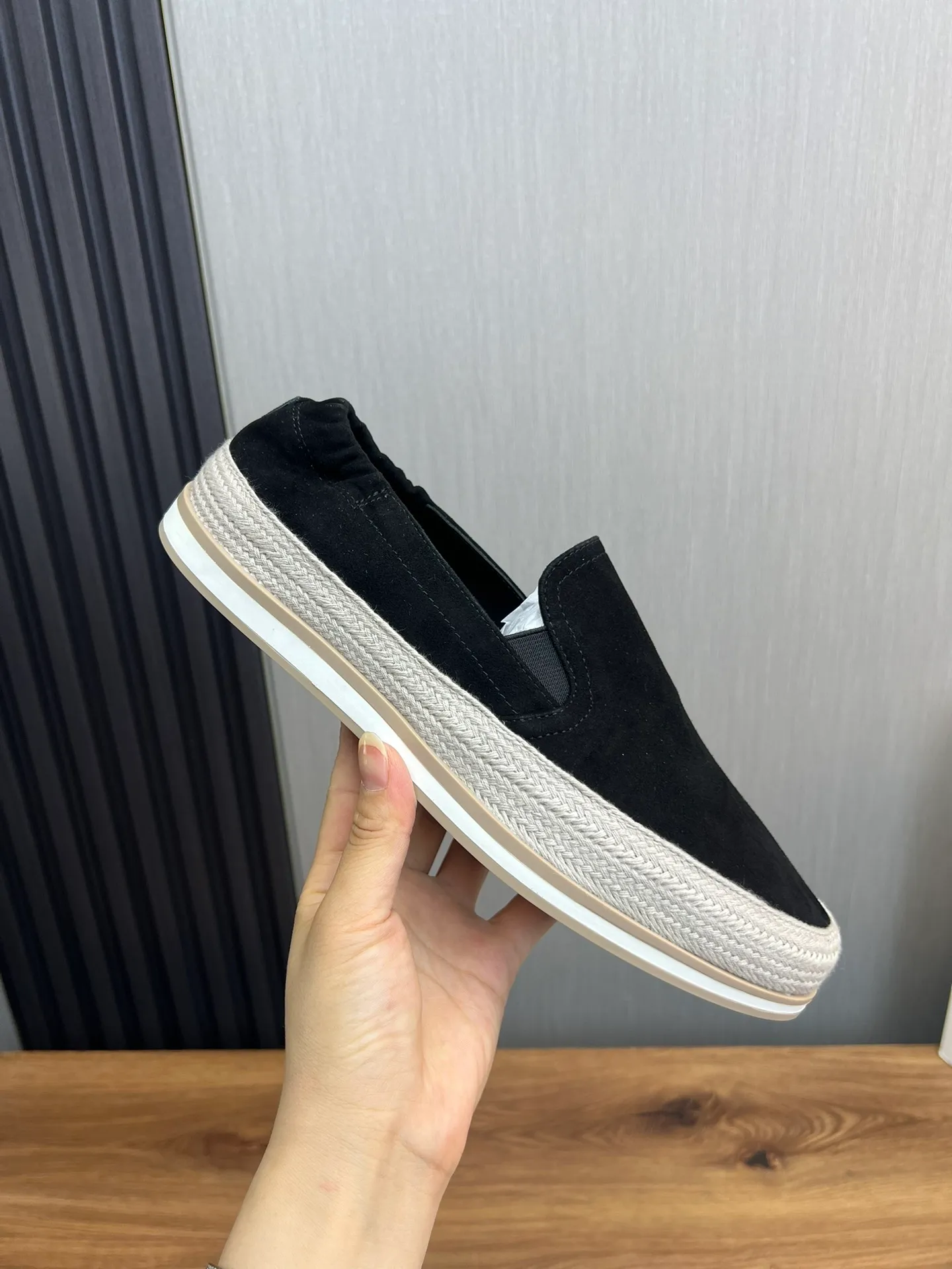 Men's shoes 💰540💰 [PRADA] Men's shoes are popular in the counter, official website is synchronized, 1 high-quality shipment ✔️Original frosted cowhide + cowhide lining, 1🆚1 replica, original sole, 38-45 (45 customized, non-refundable)